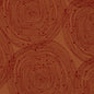 Les serviettes en tissu cellulosique Duni GmbH 33 x 33 cm 3 plis 1/4 pli Earthy (250 pièces) présentent des spirales rouges foncées superposées et des points dispersés sur un fond brun, créant un aspect abstrait et texturé.