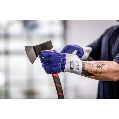 NITRAS CUT F, snijbeschermingshandschoenen, grijs/blauw