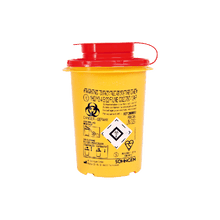 PSB-afvalbak voor canules, rond, 0,6 liter