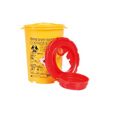 PSB-afvalbak voor canules, rond, 0,6 liter