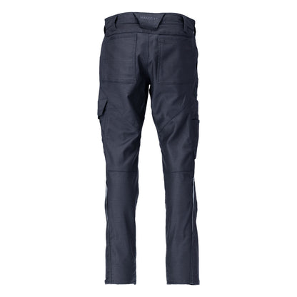 Broek met dijbeenzakken, katoen+ broek