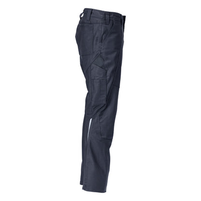 Broek met dijbeenzakken, katoen+ broek