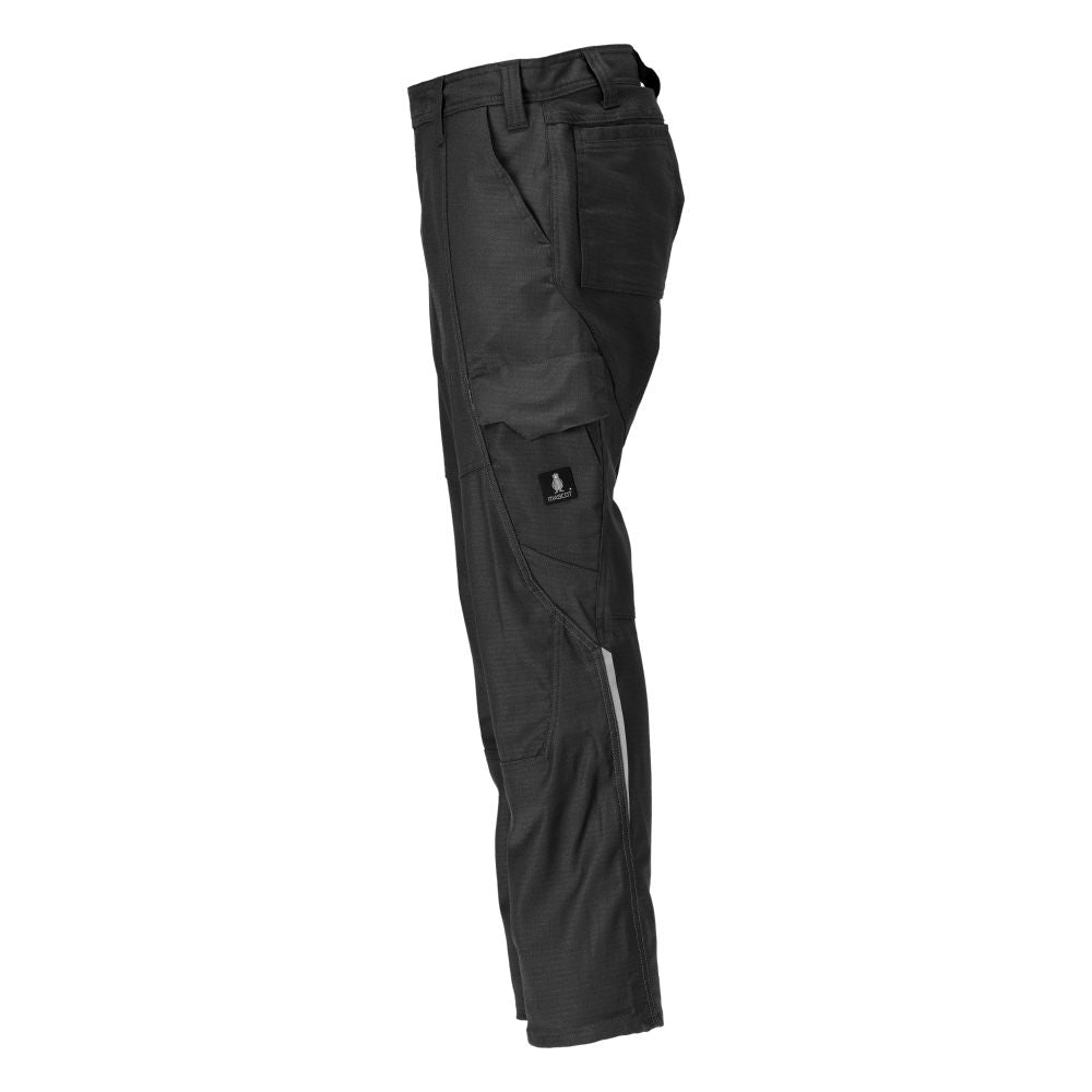 Broek met dijbeenzakken, katoen+ broek