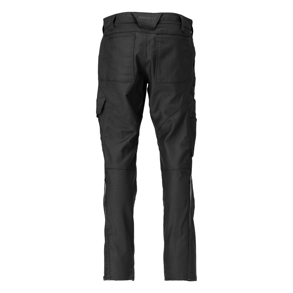 Broek met dijbeenzakken, katoen+ broek