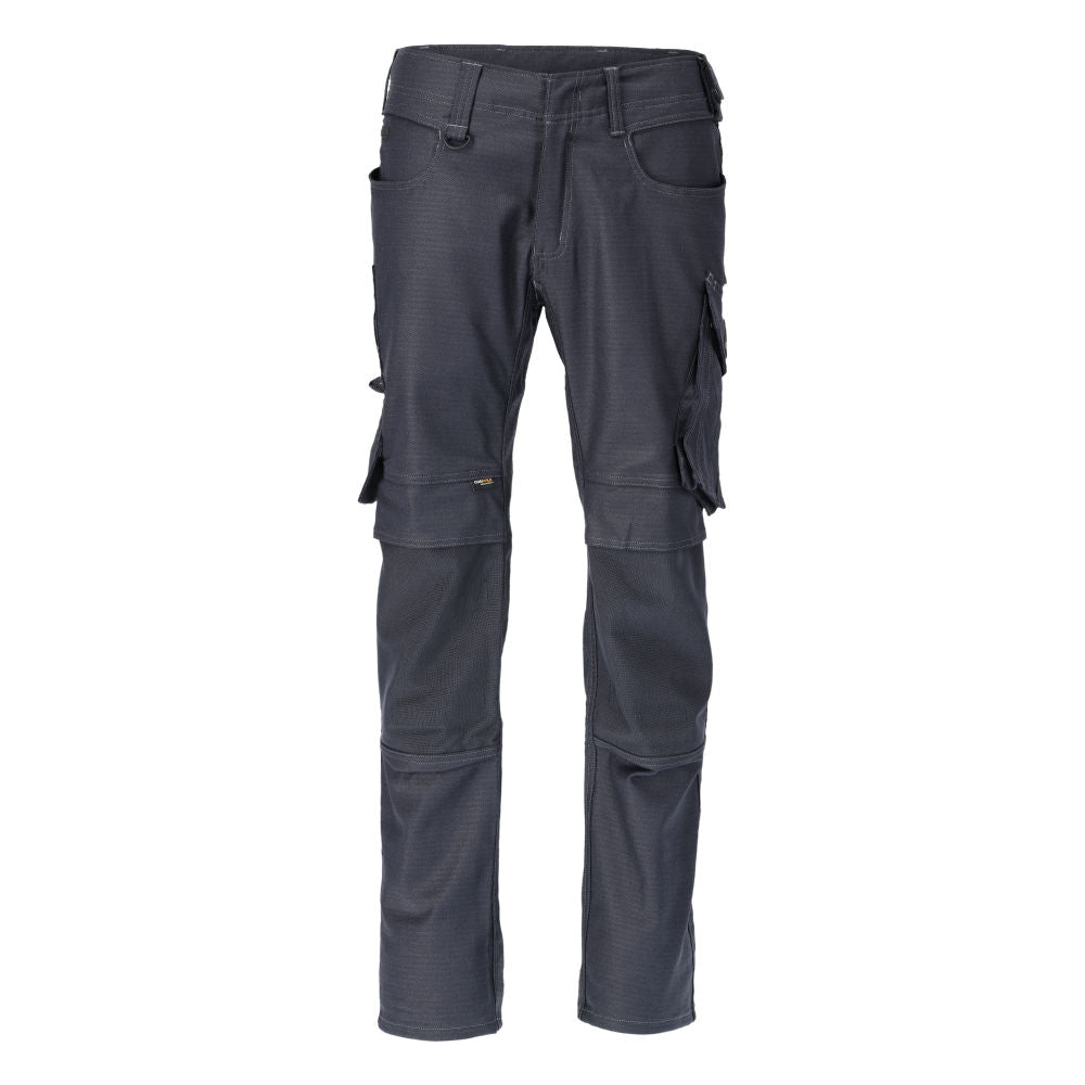Broek met kniezakken, katoen+ broek
