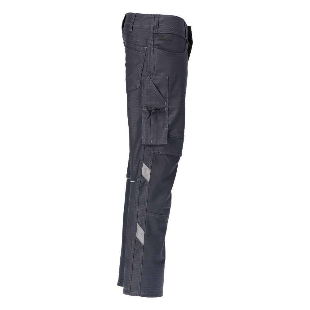 Broek met kniezakken, katoen+ broek