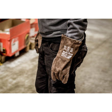 NITRAS SAFE PRO, gants de soudage, marron, EN 388, EN 12477 croûte de cuir | Paquet (12 paires)