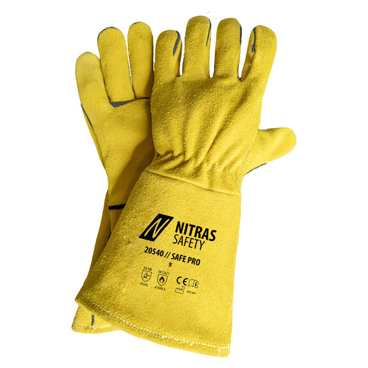 NITRAS SAFE PRO, gants de soudage, ocre
