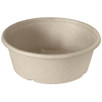 Le bol Classic 600 ml de Duni GmbH, recouvert d'un revêtement en bagasse BAT/PLA marron (154 x 154 x 56), est livré en paquet de 40. Fabriqué à partir d'un matériau biodégradable, il constitue un emballage respectueux de l'environnement et est présenté sur fond blanc.