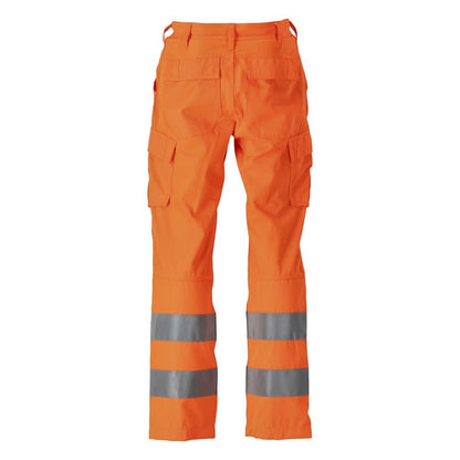 Broek, dijbeenzakken, effen broek
