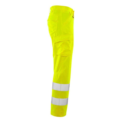 Broek, dijbeenzakken, effen broek