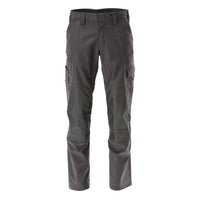 Broek met kniezakken, broek katoen+, donker antraciet