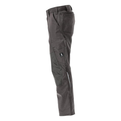 Pantalon avec poches genoux, pantalon coton+, anthracite foncé