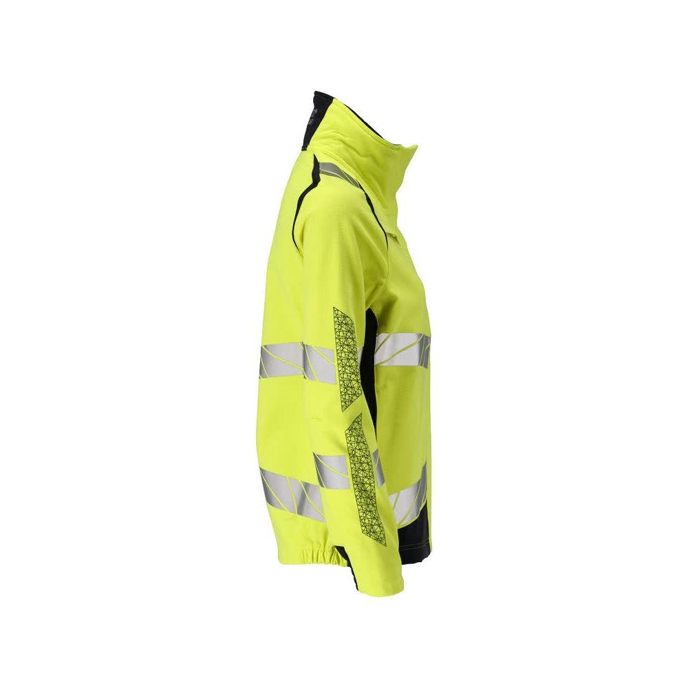 Jas dames, ULTIMATE STRETCH werkjas Multisafe, signalisatie geel/zwart-blauw