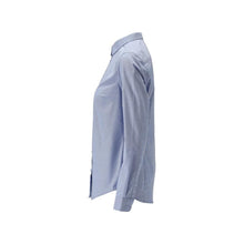Overhemd, klassieke damespasvorm, stretch damesblouse, lichtblauw