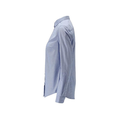 Chemise, coupe classique pour femme, chemisier femme stretch, bleu clair