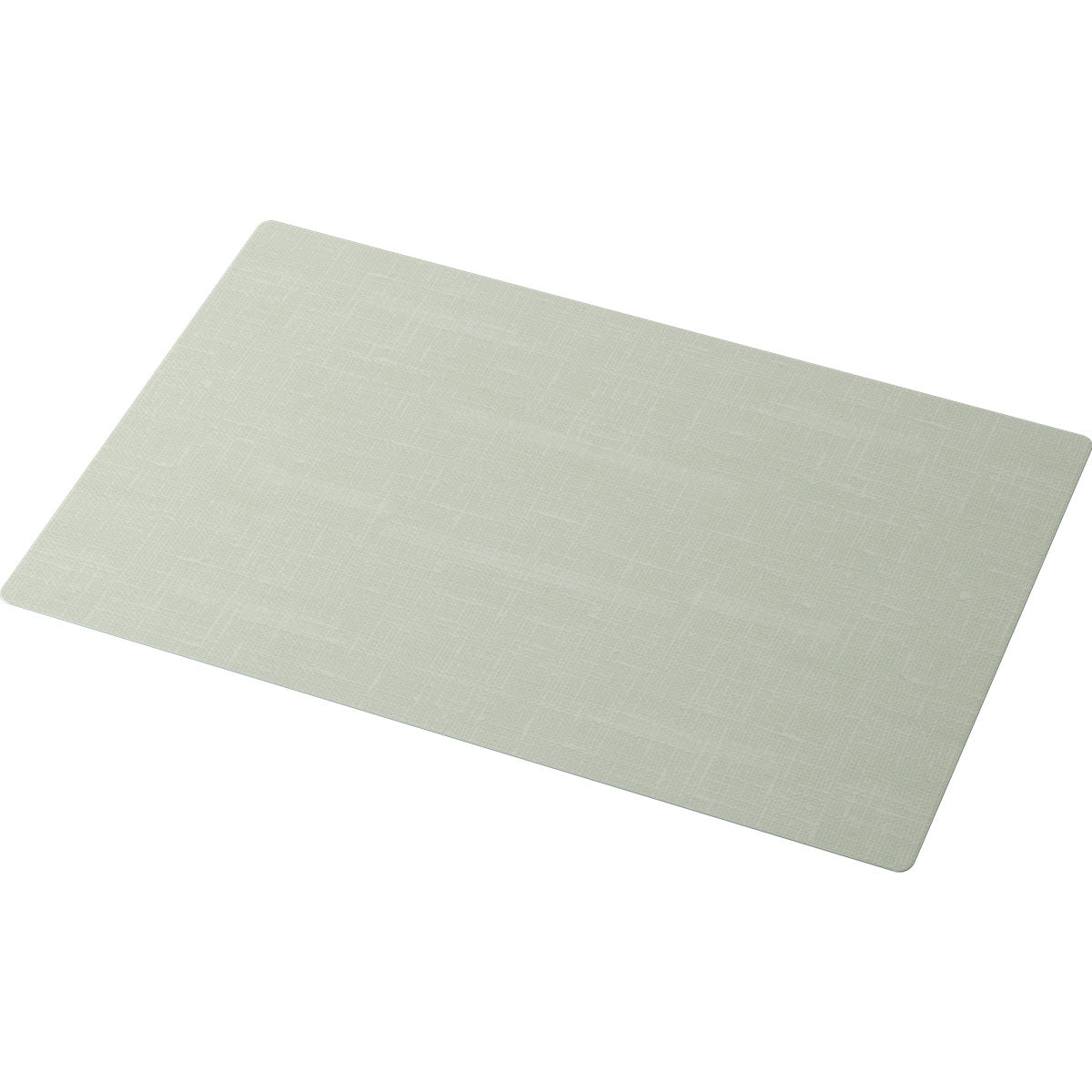 Le set de table en silicone 30 x 45 cm de Duni GmbH est un set rectangulaire, gris clair avec un motif de texture subtil, qui offre une protection de table élégante. Il est représenté sur un fond blanc uni.