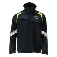 Softshell Jacket Veste softshell Multisafe, noir bleu/jaune haute visibilité