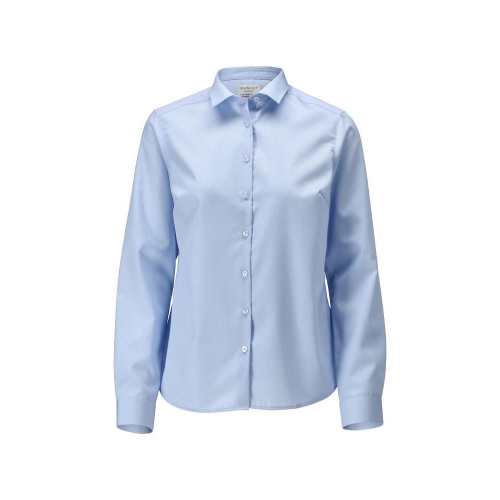 Overhemd, damesblouse met klassieke damespasvorm