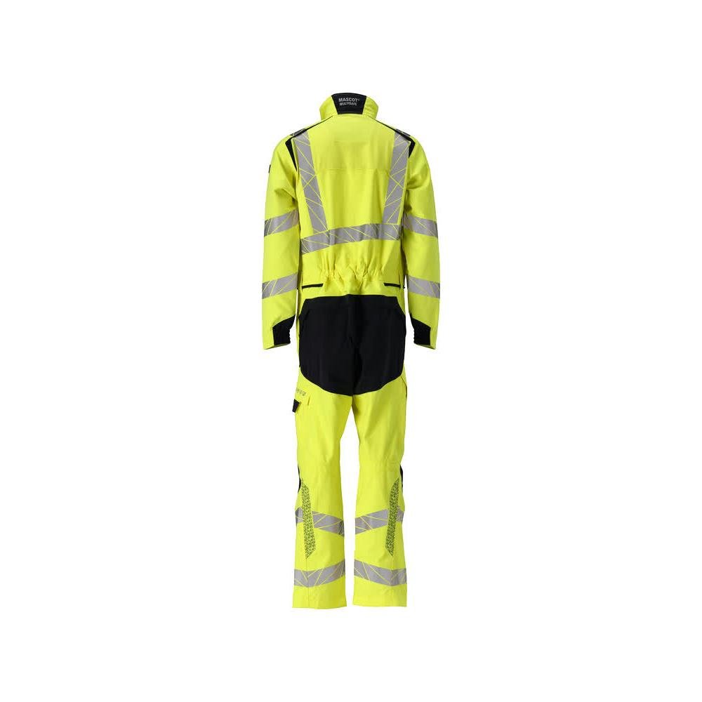 Overall, kniezakken, stretch inzetstukken combinatie Multisafe, signalisatie geel/zwart-blauw