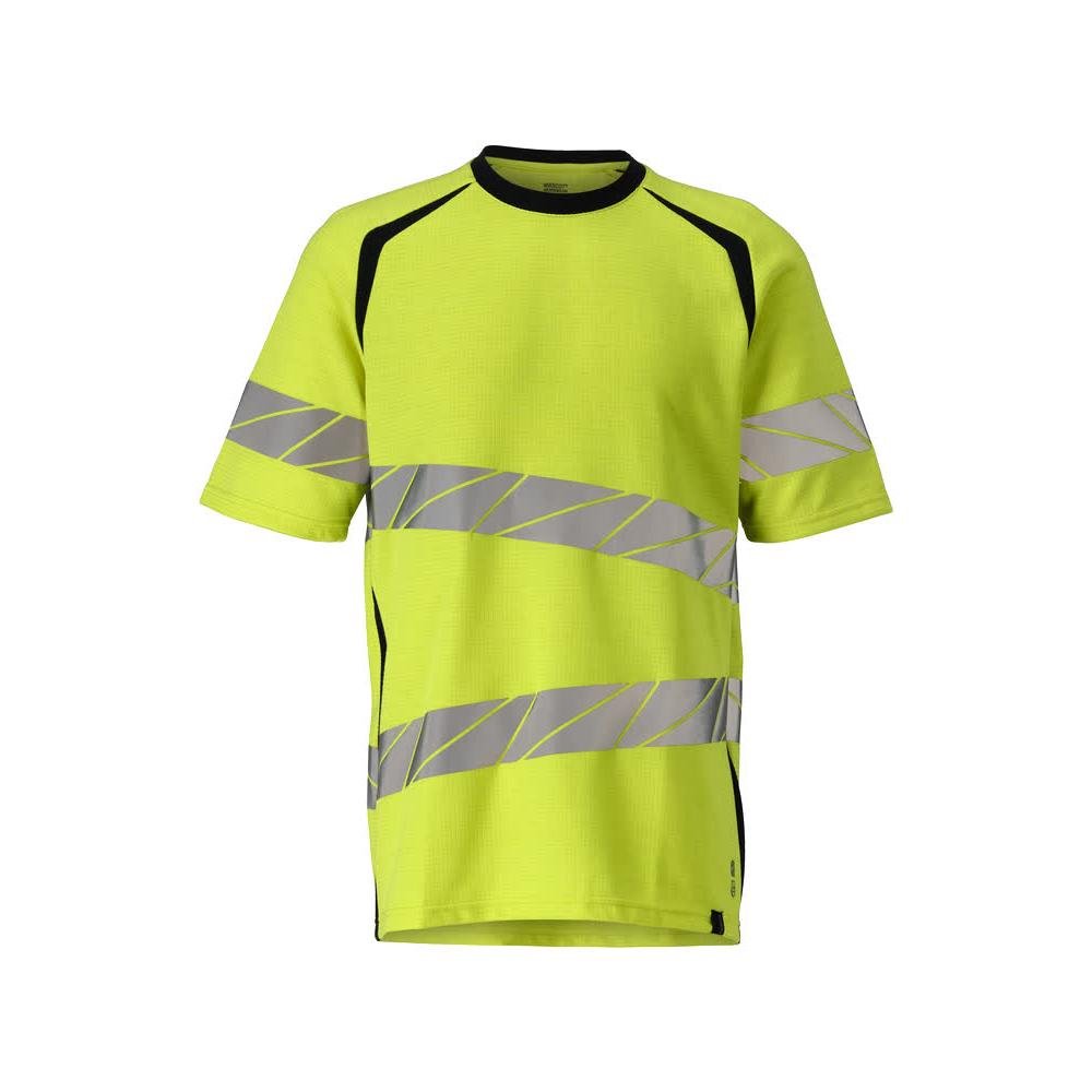 T-shirt coupe moderne T-shirt Multisafe, haute visibilité jaune/noir-bleu