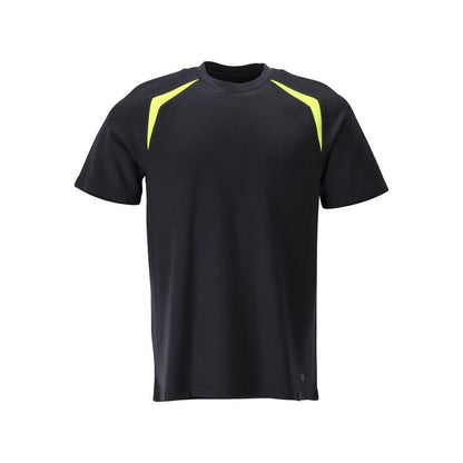 T-shirt coupe moderne T-shirt Multisafe, noir bleu/jaune haute visibilité