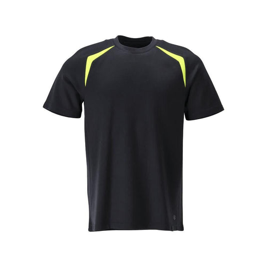 T-shirt coupe moderne T-shirt Multisafe, noir bleu/jaune haute visibilité