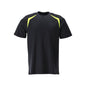 T-shirt coupe moderne T-shirt Multisafe, noir bleu/jaune haute visibilité