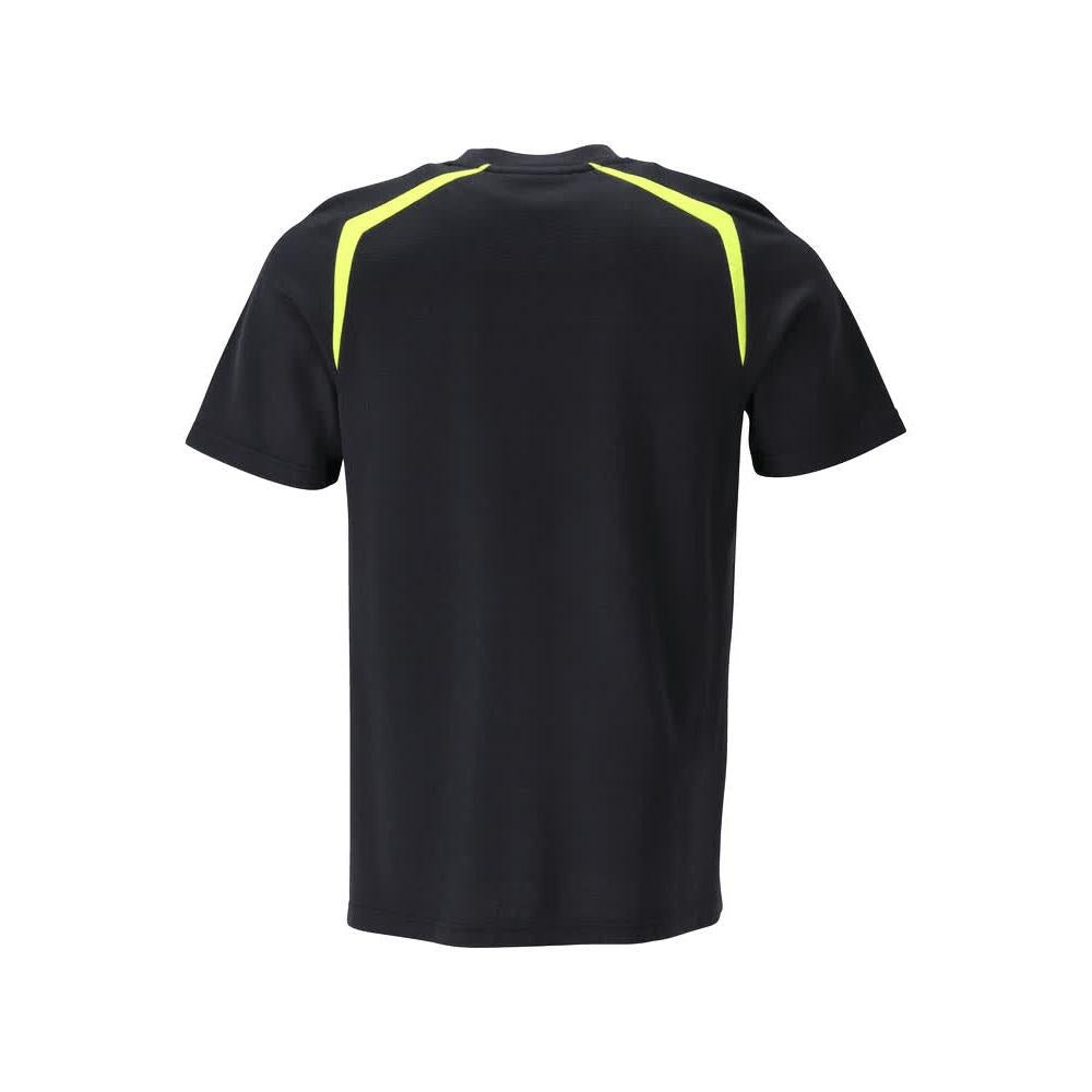 T-shirt coupe moderne T-shirt Multisafe, noir bleu/jaune haute visibilité