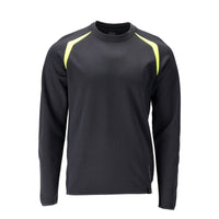 Sweat-shirt Modern Fit Sweat-shirt Multisafe, noir bleu/jaune haute visibilité