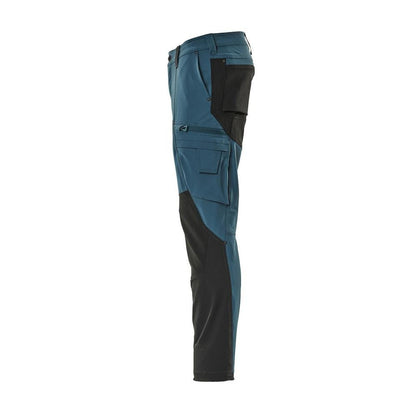 Functionele broek, broek ULTIMATE STRETCH, donker petroleum/zwart