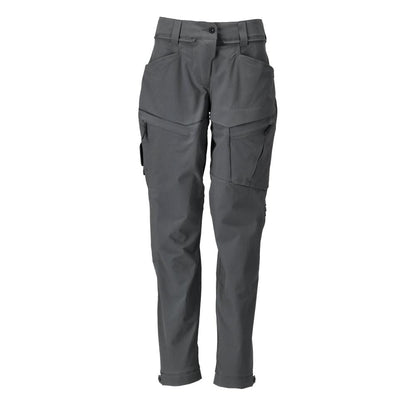 Pantalon fonctionnel stretch pour femme gris anthracite.