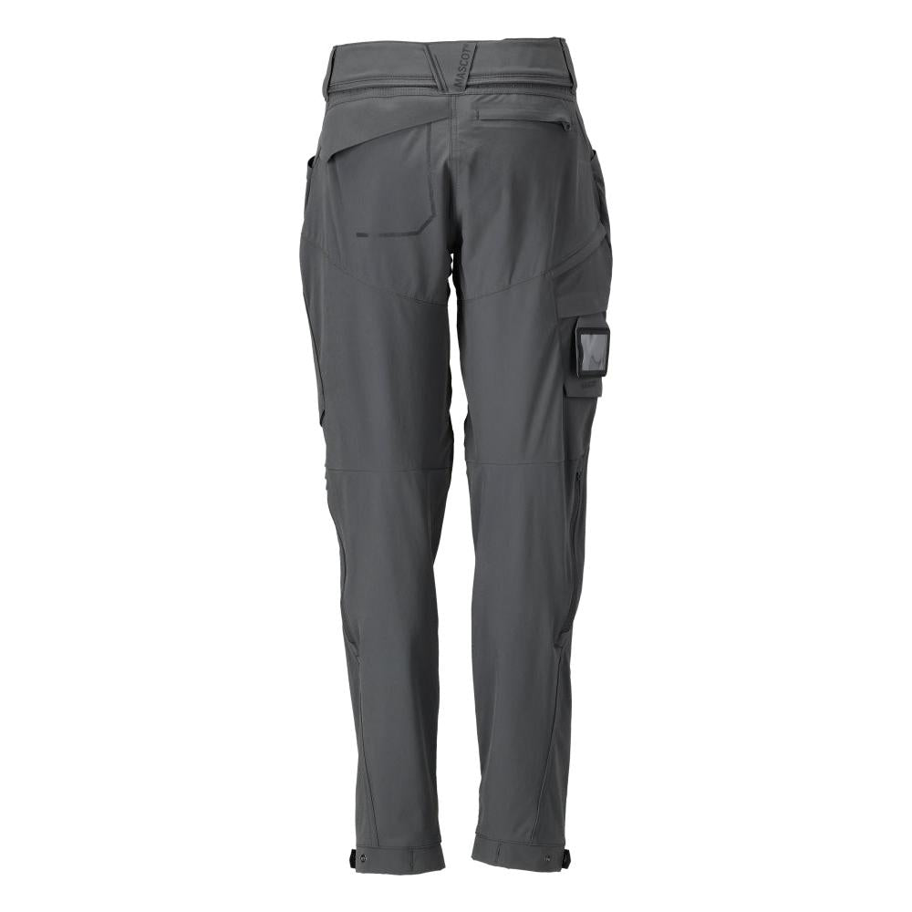 Pantalon fonctionnel stretch pour femme gris anthracite.
