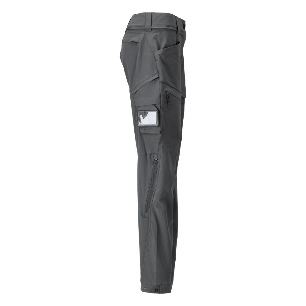 Pantalon fonctionnel stretch pour femme gris anthracite.
