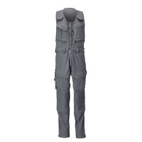 Pantalon combiné avec poches genoux, pantalon combiné stretch, gris anthracite
