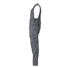 Pantalon combiné avec poches genoux, pantalon combiné stretch, gris anthracite