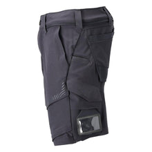 Shorts, stretch, lichtgewicht shorts, zwart blauw