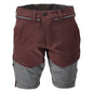 Short, stretch, short léger, bordeaux/gris anthracite