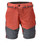 Short, stretch, short léger, rouge automne/gris anthracite