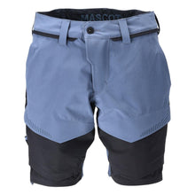 Shorts, stretch, lichtgewicht shorts, steenblauw/zwartblauw