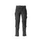 Broek, kniezakken, duurzame, stretchbroek, zwart