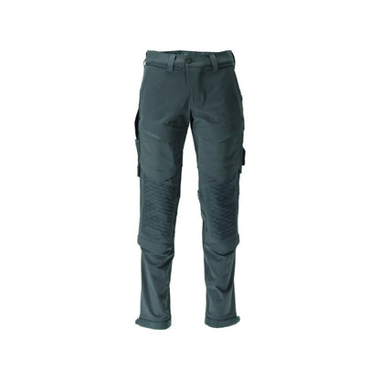 Broek, kniezakken, duurzame stretchbroek, bosgroen