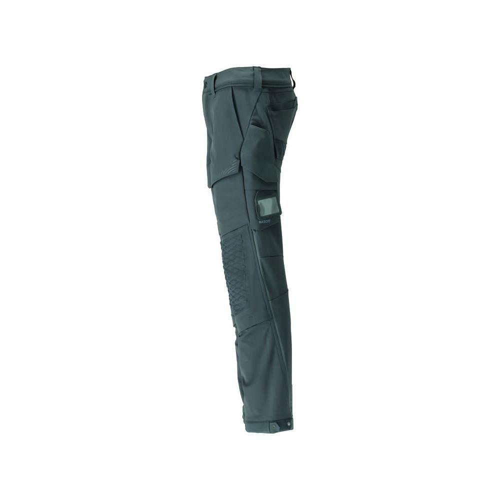 Broek, kniezakken, duurzame stretchbroek, bosgroen