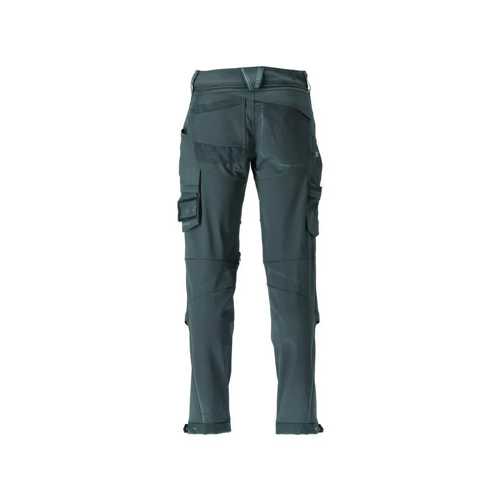 Broek, kniezakken, duurzame stretchbroek, bosgroen