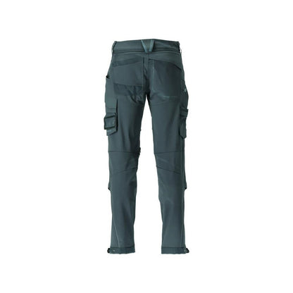 Broek, kniezakken, duurzame stretchbroek, bosgroen