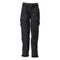 Broek met kniezakken, damesbroek, zwart