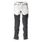 Pantalon, poches genoux, stretch, pantalon léger, blanc/gris anthracite