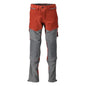 Pantalon, poches genoux, stretch, pantalon léger, rouge automne/gris anthracite