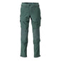 Broek, kniezakken, stretch, lichte broek, bosgroen