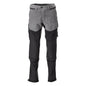 Broek, kniezakken, stretch, lichte broek, antracietgrijs/zwart